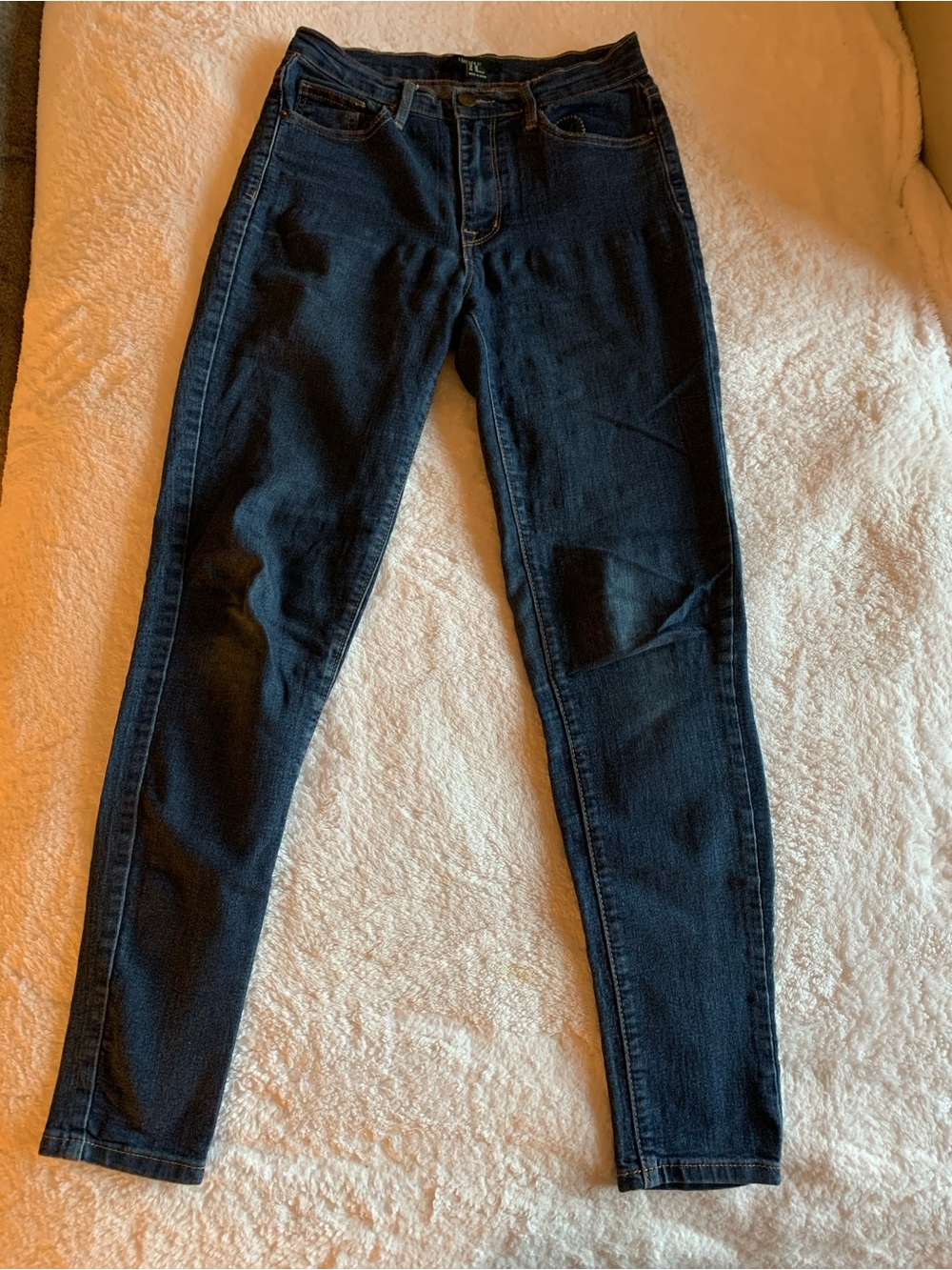 Forever 21 High-Rise Skinny Jeans Dark Wash Denim size 26